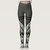 bloemkousen leggings (Voorkant)