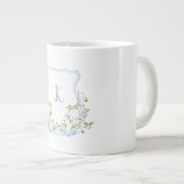 Bloemkraagmonogram Grote Koffiekop (Voorkant rechts)
