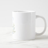 Bloemkraagmonogram Grote Koffiekop (Rechts)