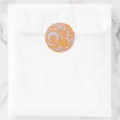 bloemkracht 3 ronde sticker (Tas)