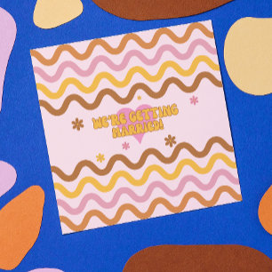 Bloemkracht 60's 70's We gaan trouwen Kaart