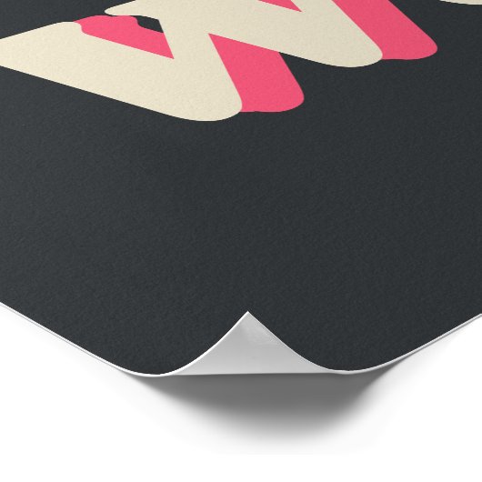 Bloemkracht 70's Retro Groovy bruiloft Welkom Poster (Hoek)