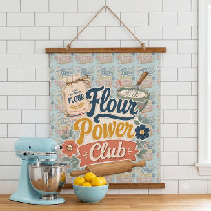 Bloemkracht Cottage Bakclub Hangend Wandkleed