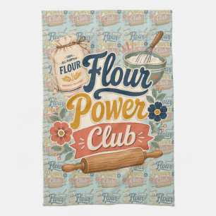 Bloemkracht Cottage Bakclub Patroon Theedoek