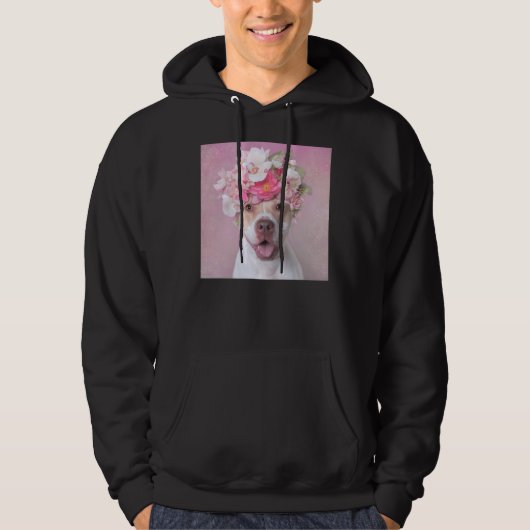 Bloemkracht Leuke Pitbull Hoodie (Voorkant)