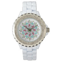 Bloemkracht Rhinestone Horloge