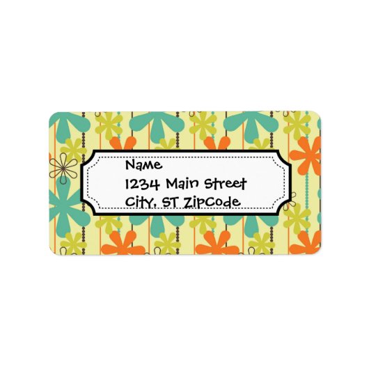 bloemkralen Art Blue Sinaasappel Groen Bruin Etiket (Voorkant)