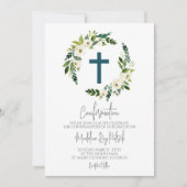 Bloemkrans bevestiging kaart (Voorkant)