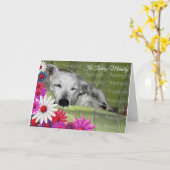 Bloemkrans huisdier verlies foto | Aanpassen Kaart (Gele Bloem)