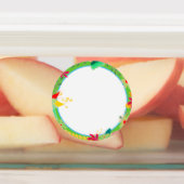 Bloemkrans Kleurrijke Land Waterdichte Labels (Aangebracht)