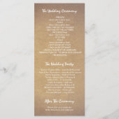 Bloemkrans kraft stijl bruiloft programma's (Achterkant)