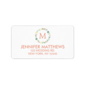 BLOEMKRANS MONOGRAM ETIKET (Voorkant)