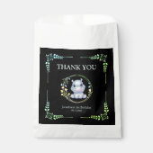 Bloemkrans Schattige Hippo Verjaardag Bedankt Zwar Bedankzakje (Voorkant)