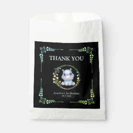 Bloemkrans Schattige Hippo Verjaardag Bedankt Zwar Bedankzakje