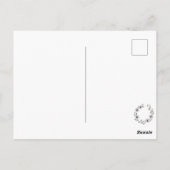 Bloemkransontwerp met madeliefjes, briefkaart (Achterkant)
