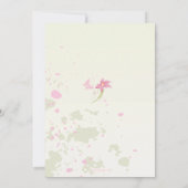 Bloemkrescerende uitnodiging (Achterkant)