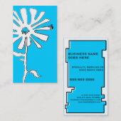 bloemkronkelen visitekaartje (Voorkant / Achterkant)