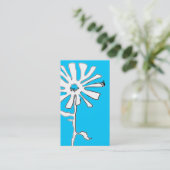 bloemkronkelen visitekaartje (Staand voorkant)