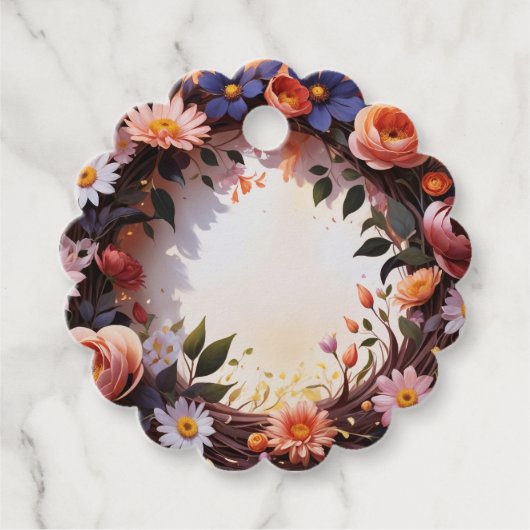 Bloemkroon Bedankjes Labels (Voorkant)