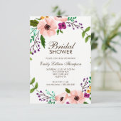 Bloemkroon II Vrijgezellenfeest uitnodigen Kaart (Staand voorkant)