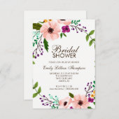 Bloemkroon II Vrijgezellenfeest uitnodigen Kaart (Voorkant / Achterkant)