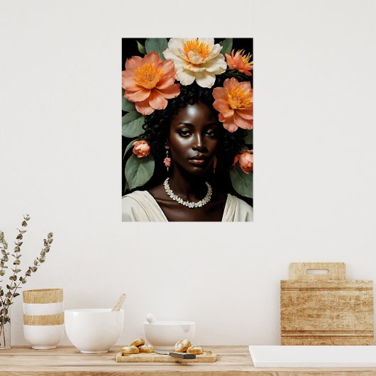 Bloemkroon Poster (Keuken)