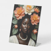 Bloemkroon Reclamebord Met Voetstuk (Voorkant)