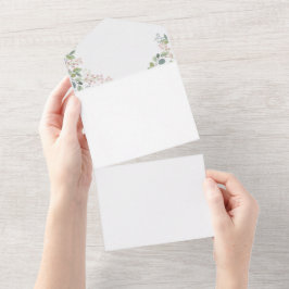 Bloemkroonkrans Huur Lente Huwelijk All In One Uitnodiging