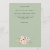 Bloemkruis BAUTIZO Doop Baptism Programma Programmakaart (Achterkant)