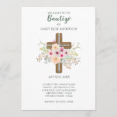 Bloemkruis BAUTIZO Doop Baptism Programma Programmakaart (Voorkant)