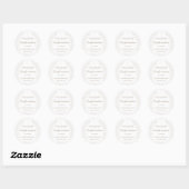 Bloemkruis Bevestiging Bedankt Ronde Sticker (Vel)
