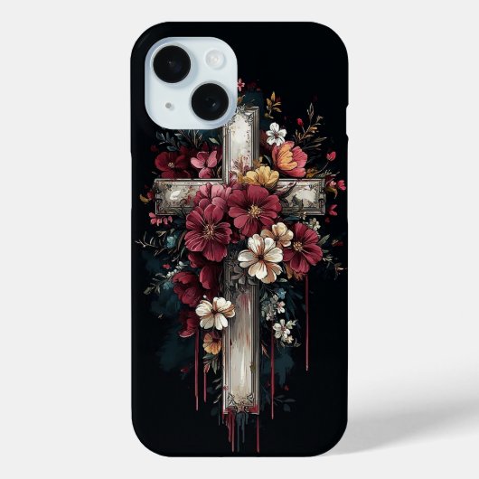 Bloemkruis Case-Mate iPhone Case (Achterkant)