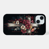 Bloemkruis iPhone 15 Case (Achterkant horizontaal)