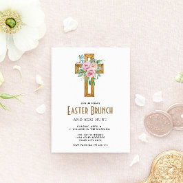 Bloemkruis Pasen Brunch Uitnodiging