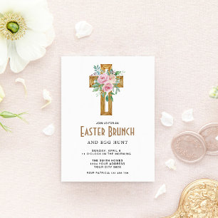 Bloemkruis Pasen Brunch Uitnodiging
