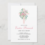Bloemkruis Pasen Brunch Uitnodiging (Voorkant)