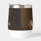 Bloemkunst Bloemen Elegant Gouden Monogram (Rechts)