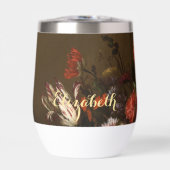 Bloemkunst Bloemen Elegant Gouden Monogram (Voorkant)