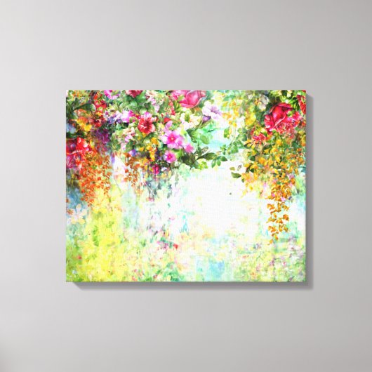 Bloemkunst Canvas Afdruk (Voorkant)