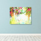 Bloemkunst Canvas Afdruk (Insitu (Houten vloer))