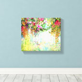 Bloemkunst Canvas Afdruk (Insitu (Houten vloer))