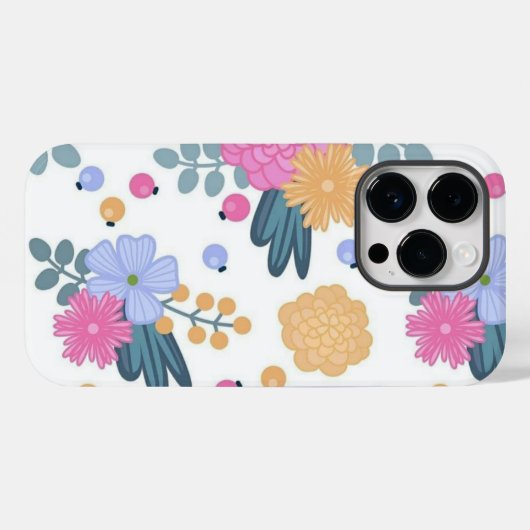 Bloemkunst Case-Mate iPhone Case (Achterkant (horizontaal))