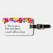 Bloemkunst Contact Info Bagagelabel (Voorkant horizontaal)