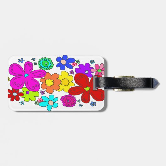 Bloemkunst Contact Info Bagagelabel (Achterkant horizontaal)