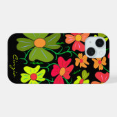 Bloemkunst iPhone 15 Case (Achterkant horizontaal)