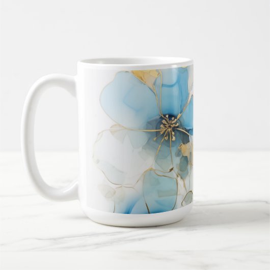 Bloemkunst  koffiemok (Links)