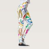 Bloemkunst patroon vol leggings (Rechts)