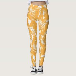 Bloemkunst patroon vol leggings