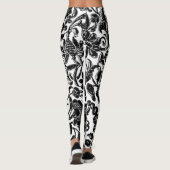 Bloemkunst patroon vol leggings (Achterkant)