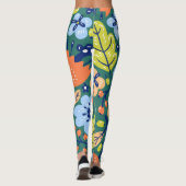 Bloemkunst patroon vol leggings (Achterkant)